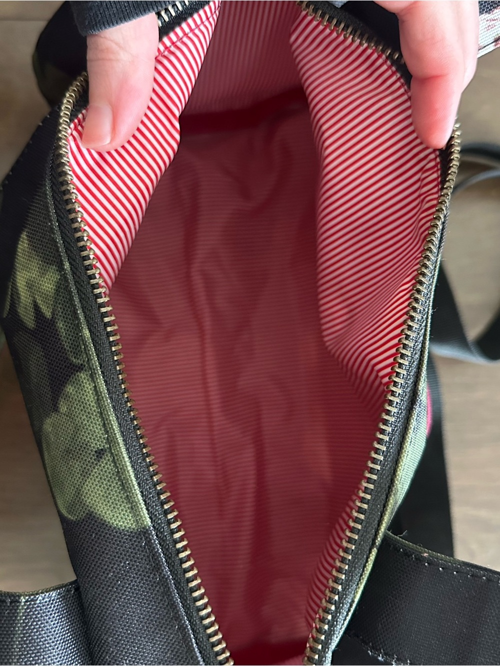 Herschel Supply Company Black & Burgundy Floral Tote - Picture 5 of 5